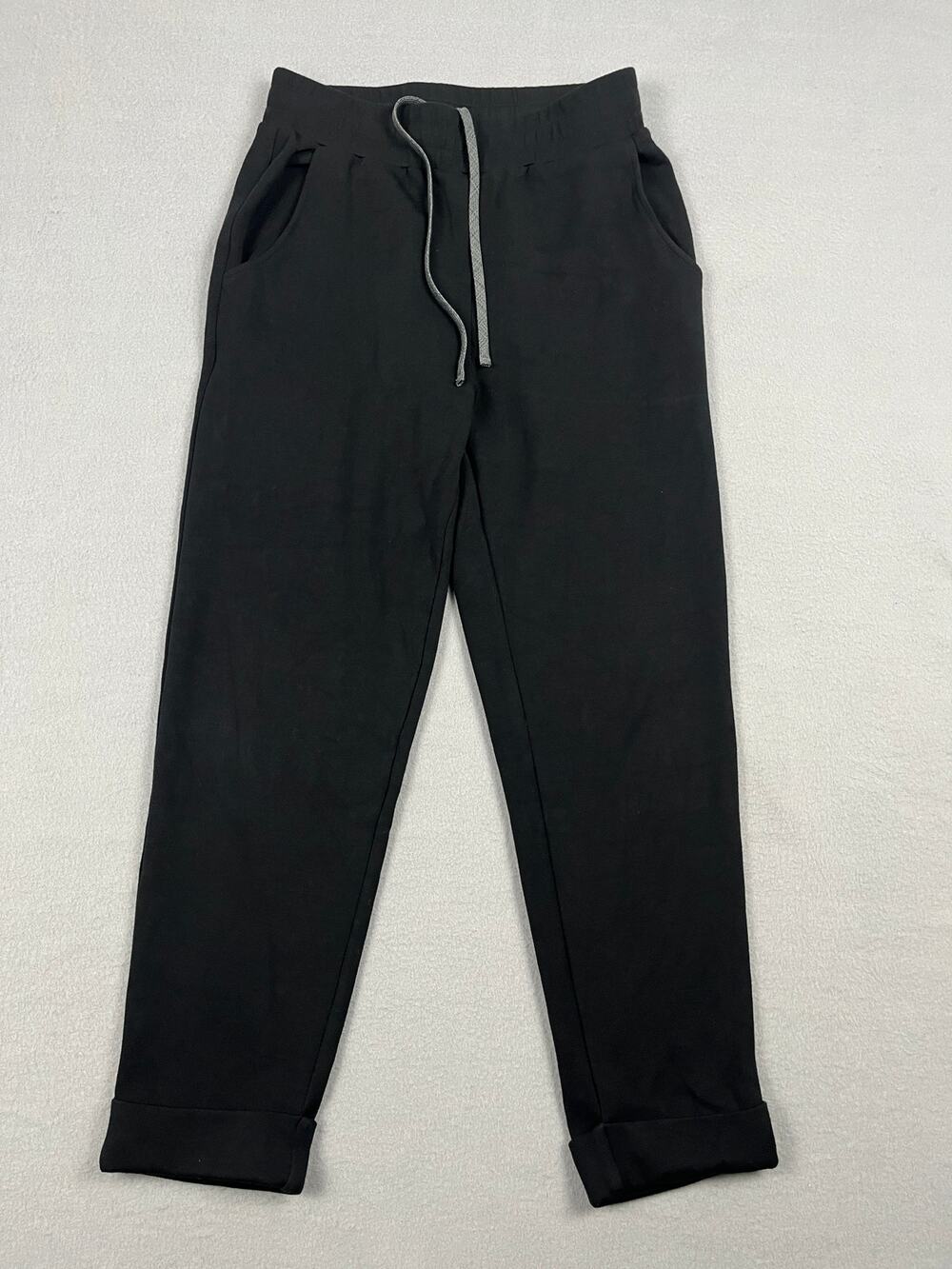 Varley DoubleSoft The Turn Up Cuff Pant 26" Black Sweatpants VAR02582 Women's S